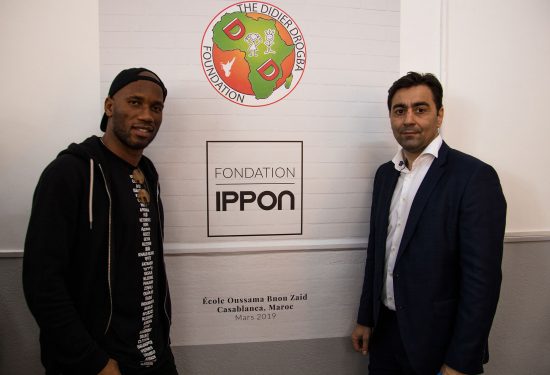 Didier Drogba et Stéphane Nomis à Casablanca